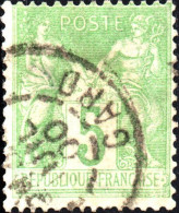 FRANCIA, FRANCE, TIPO “SAGE”, 5 C., 1898, FRANCOBOLLI USATI Yt:FR 102, Scott:FR 105 - 1898-1900 Sage (Type III)