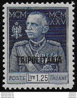 1926 Tripolitania Giubileo Lire 1,25 Bc P. 11 MNH Sassone N. 25 - Otros & Sin Clasificación