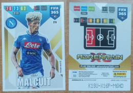 AC - 273 KEVIN MALCUIT  SSC NAPOLI  PANINI FIFA 365 2020 ADRENALYN TRADING CARD - Trading-Karten