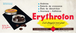 BUVARD & BLOTTER - Pharmacie - Erythroton - La Boratoire De L'hépatol - Rolland Pharmacien - Produits Pharmaceutiques