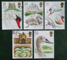 BIRD Abbotsbury Swannery SWAN (Mi 1426-1430) 1993 Used Gebruikt Oblitere ENGLAND GRANDE-BRETAGNE GB GREAT BRITAIN - Usati