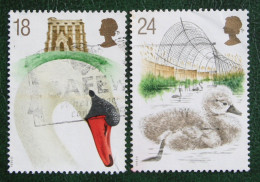 BIRD Abbotsbury Swannery SWAN (Mi 1426-1427) 1993 Used Gebruikt Oblitere ENGLAND GRANDE-BRETAGNE GB GREAT BRITAIN - Used Stamps