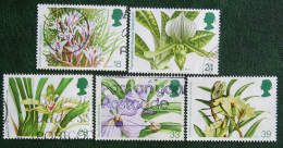 Orchids Orchidee Flower Fleur (Mi 1446-1450) 1993 Used Gebruikt Oblitere ENGLAND GRANDE-BRETAGNE GB GREAT BRITAIN - Used Stamps