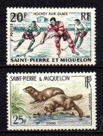 St Pierre Et Miquelon  - 1959  - Hockey Sur Glace / Visons   - N° 360/361   - Neufs ** - Unused Stamps