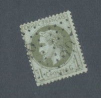 FRANCE - N° 25 OBLITERE AVEC GC 2046 LILLE - 1870 - COTE : 25€ - 1863-1870 Napoleon III With Laurels