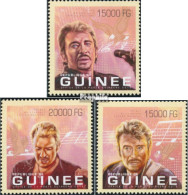Guinea 9898-9900 (kompl. Ausgabe) Postfrisch 2013 Johnny Hallyday - Guinée (1958-...)