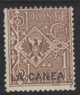 Créte Bureau Italien La Canée N° 3 1c Brun - Kreta