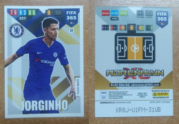 AC - 22 JORGINHO  CHELSAE  PANINI FIFA 365 2020 ADRENALYN TRADING CARD - Tarjetas