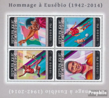 Guinea 10517-10520 Kleinbogen (kompl. Ausgabe) Postfrisch 2014 Eusebio - Guinea (1958-...)