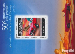 Guinea Block 2389 (kompl. Ausgabe) Postfrisch 2014 Ford Mustang - República De Guinea (1958-...)