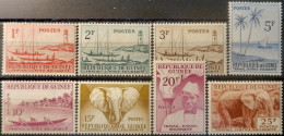 R2253/703 - GUINEE - 1959 - SERIE COMPLETE - N°8 à 15 NEUFS* - Guinée (1958-...)