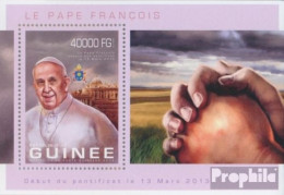 Guinea Block 2261 (kompl. Ausgabe) Postfrisch 2013 Papst Franziskus - República De Guinea (1958-...)