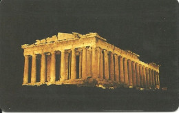 Greece: OTE 10/92 Athens. Acropolis By Night - Griekenland