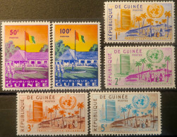 R2253/705 - GUINEE - 1959 - SERIE COMPLETE - N°21 à 26 NEUFS* - Guinée (1958-...)