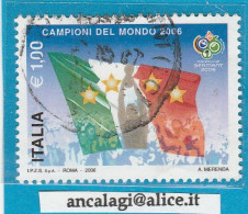 USATI ITALIA 2006 - Ref.1023 "ITALIA CAMPIONE DEL MONDO" 1 Val. - - 2001-10: Oblitérés