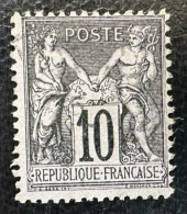 France 1876  Sage Type I   Y Et T 103  O - 1876-1878 Sage (Typ I)