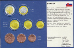 Slowakei SK1- 3 2009 Stgl./unzirkuliert 2009 Kursmünze 1, 2 Und 5 Cent - Slovakia