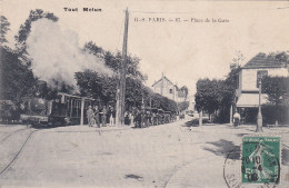 [77] Seine Et Marne > Melun - Tout Melun G.-S. PARIS - 87 Place De La Gare Carte Postale Animée Ancienne Originale Rare - Melun