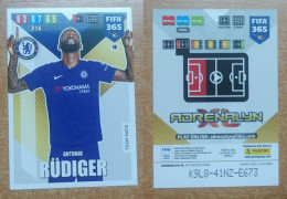 AC - 18 ANTONIO RUDIGER  CHELSEA  PANINI FIFA 365 2020 ADRENALYN TRADING CARD - Trading Cards