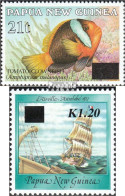 Papua-Neuguinea 706-707 (kompl.Ausg.) Postfrisch 1994 Aufdruckausgabe - Papua Nuova Guinea
