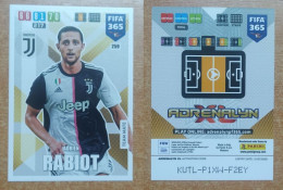 AC - 259 ADRIEN RABIOT  JUVENTUS  PANINI FIFA 365 2020 ADRENALYN TRADING CARD - Trading Cards