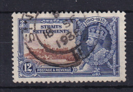 Straits Settlements: 1935   Silver Jubilee  SG258  12c    Used  - Straits Settlements