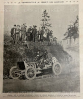 1905 COURSE AUTOMOBILE - LE CIRCUIT DES ARDENNES - VAINQUEUR HÉMERY SUR DARRACQ - TART - WAGNER - LE BLON - 1900 - 1949