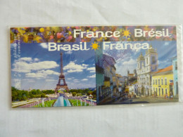 France Bloc émissions Communes France-brésil 2008 No 33 - Souvenir Blocks & Sheetlets