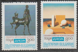 Bulgarie Europa 1993 N° 3505A/ 3505B ** Art Contemporain - 1993