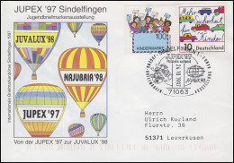 1933+1954 Kindermarke & Straßenverkehr Bf SSt Sindelfingen JUPEX 24.10.1997 - Expositions Philatéliques