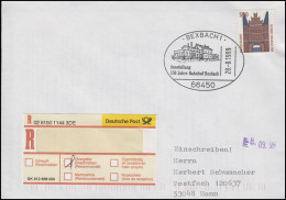 150 Jahre Bahnhof Bexbach, EF R-Brief SSt Bexbach 28.8.1999 - Trains