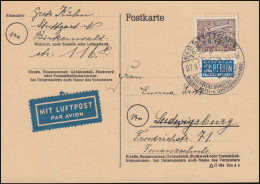 48 Berliner Bauten 15 Pf Als EF Mit Notopfer Lp.-Postkarte SSt STUTTGART 7.9.93 - Hotels, Restaurants & Cafés