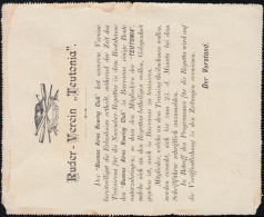 Argentinien Kartenbrief Ruder-Verein TEUTONIA Training Für Regatta, Um 1895  - Aviron