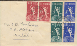 Südafrika 211-216 Weltpostverein 75 Jahre UPU Satz Auf FDC HLOBANE 1.10.1949 - Andere & Zonder Classificatie