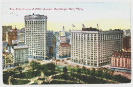 The Flat Iron Fifth Avenue Buildings New York USA 1913 Used Postcard To Finland. Publ: Success Post Card Co, NY No 1066 - Manhattan