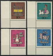 348-351 Wofa Zinnfiguren 1969, Ecke U.l. Satz ** - Unused Stamps