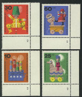 412-415 Wofa Holzspielzeug 1971, FN2 Satz ** - Unused Stamps