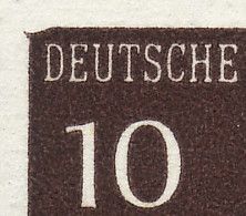 286I Brandenburger Tor 10 Pf Mit PLF I Abgeschrägte Bildecke ** - Varietà E Curiosità