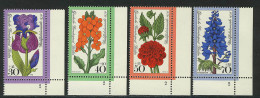 524-527 Wofa Gartenblumen 1976, FN2 Satz ** - Unused Stamps