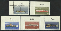 483-487 Personenschiffahrt 1975, Ecke O.l. Satz ** - Unused Stamps