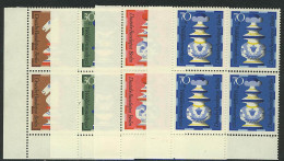 435-438 Wofa Schachfiguren 1972, E-Vbl U.l. Satz ** - Unused Stamps