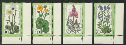 556-559 Wofa Wiesenblumen 1977, FN1 Satz ** - Nuovi