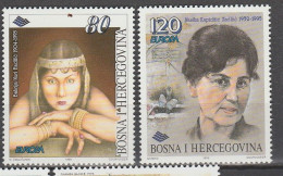 Bosnie Herzégovine Europa 1996 N° 183/ 184 ** Femmes Celebres - 1996