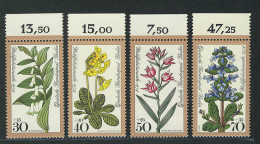 573-576 Wofa Waldblumen 1978, Oberrand, Satz ** - Unused Stamps