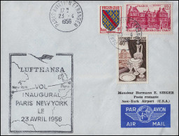 Eröffnungsflug Lufthansa Paris - New York, Paris 23.4.1956/ New York 24.4.1956 - Primeros Vuelos