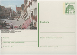 P130-h2/028 - 8867 Oettingen, Stadtansicht ** - Illustrated Postcards - Mint