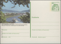 P130-h4/055 - 3417 Bodenfelde, Ortsansicht Mit Weser ** - Illustrated Postcards - Mint