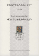 ETB 10/1984 Karl Schmidt-Rottluff, Maler - 1er Día – FDC (hojas)