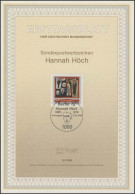 ETB 18/1989 Hannah Höch, Malerin - 1° Giorno – FDC (foglietti)