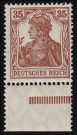 103b Germania 35 Pf Rötlichbraun, ** Postfrisch Geprüft - Unused Stamps